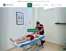 Tablet Screenshot of clinicafisioterapianova.com